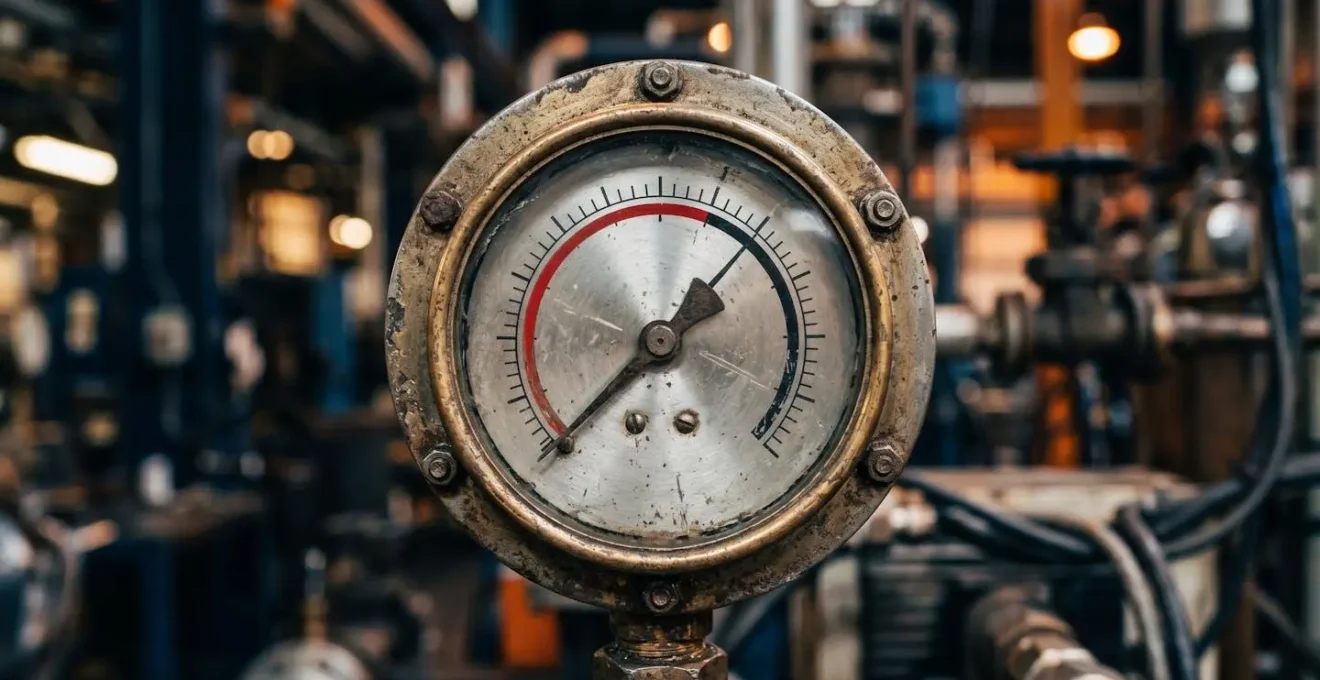 Factory floor with emissions monitoring equipment and real-time tracking systems