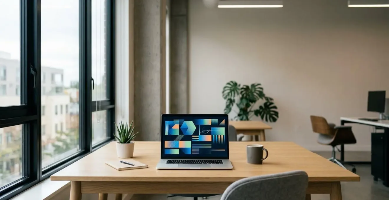Modern workspace showcasing optimized internal software interface enhancing employee productivity