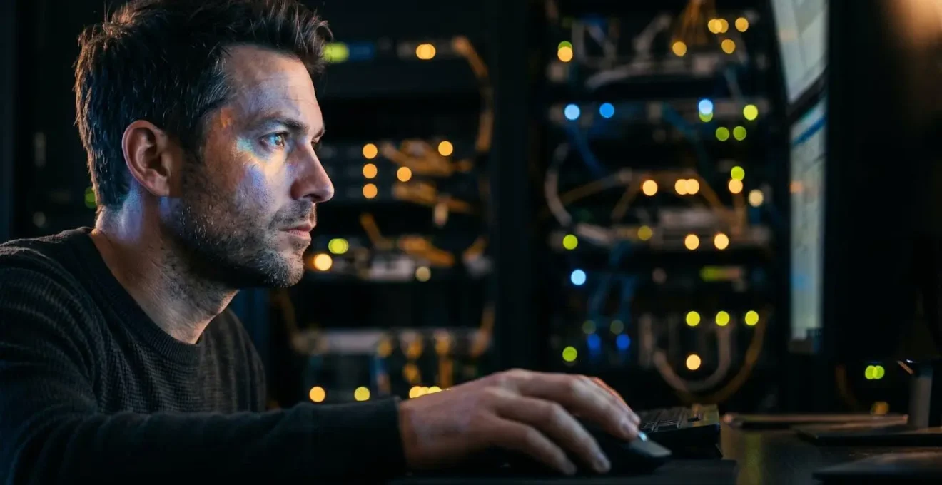 Security analyst reviewing alert patterns on monitoring dashboard